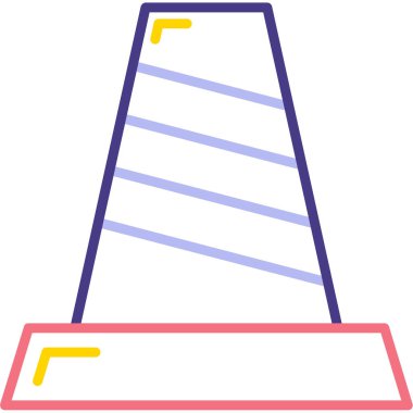 Modern bir okul simgesinin vektör illüstrasyonu