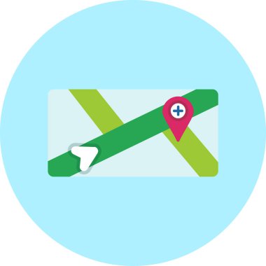 Konum pin vektör simgesi