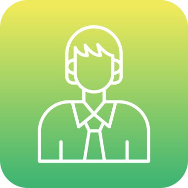 İnsanoğlunun vektör illüstrasyon simgesi, kişisel bilgisayar