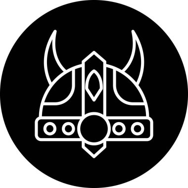 Kask simgesi vektör illüstrasyonu