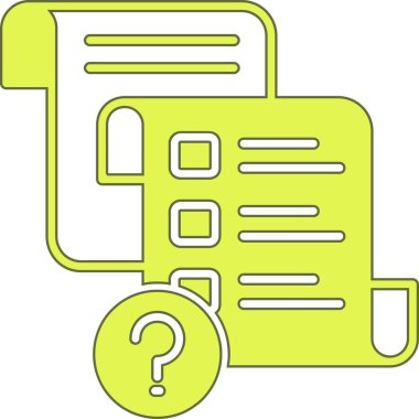 belge simgesi vektör illüstrasyonu