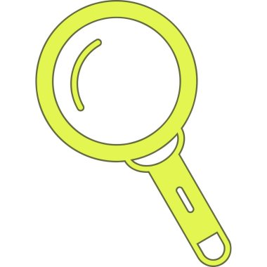 yeşil büyüteç ikon vektör çizimi tasarımı