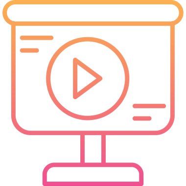 Oyuncu. Web simgesi basit tasarım