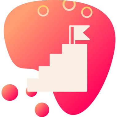 Kalp şeklindeki bir ikonun vektör illüstrasyonu