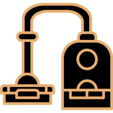 Elektrikli süpürge. Basit resimleme