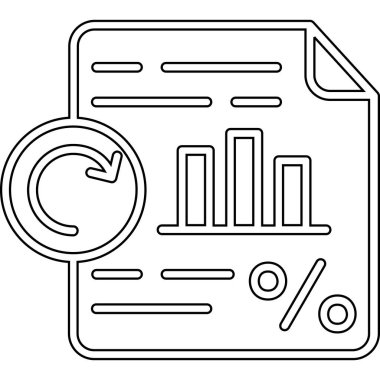 Veri analizi. Web simgesi basit illüstrasyon