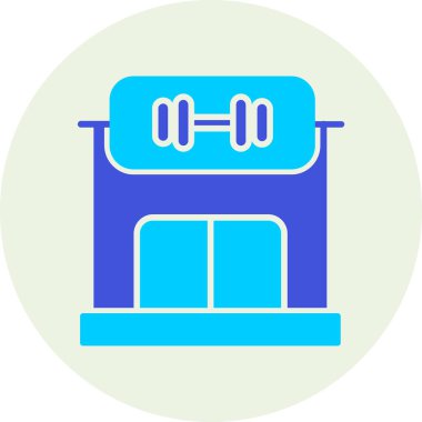 Bina. Web simgesi basit illüstrasyon