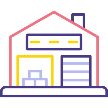 Ev simgesi vektör illüstrasyonu