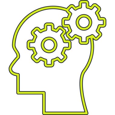 Yaratıcı beyin vektör simgesi