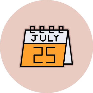 Takvim simgesi, vektör çizimi