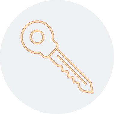 Anahtar simgesi vektör illüstrasyonu