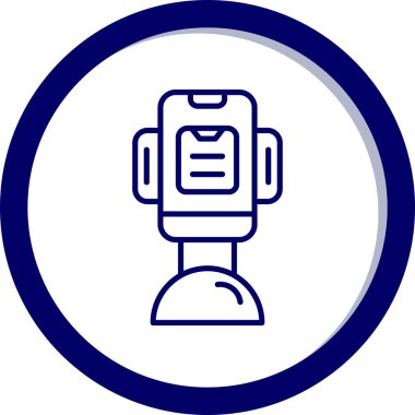 Robot modern simgenin vektör illüstrasyonu