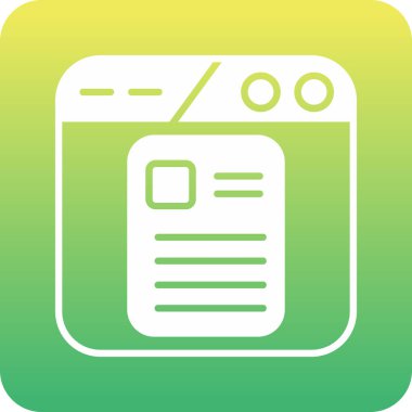 Belge simgesinin vektör illüstrasyonu