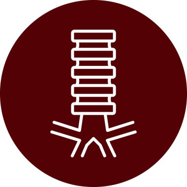 Modern yiyecek ikonunun vektör illüstrasyonu