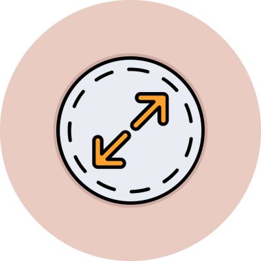 Ok. Web simgesi basit illüstrasyon