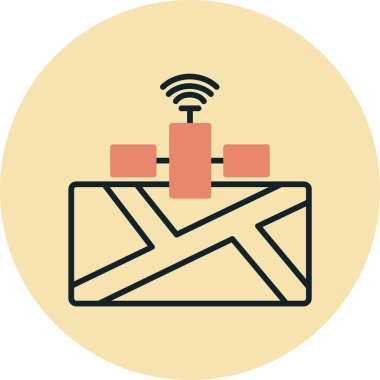 E- posta vektör simgesi modern basit vektör illüstrasyonu