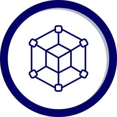 Bir web simgesi tasarımının vektör illüstrasyonu