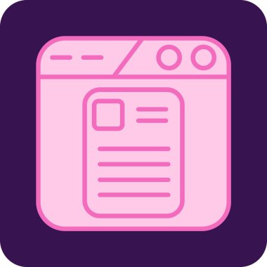 Web tarayıcı simgesi vektör illüstrasyonu