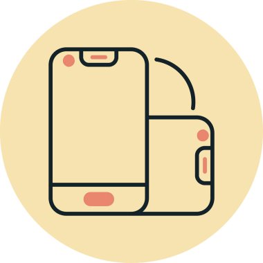 Telefon simgesi vektör illüstrasyonu