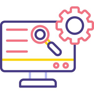 Web tasarım simgesi, vektör illüstrasyonu