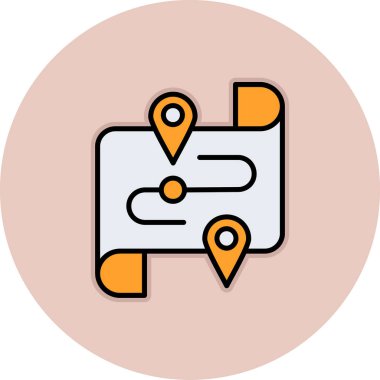 Harita işaretleyici vektör simgesi