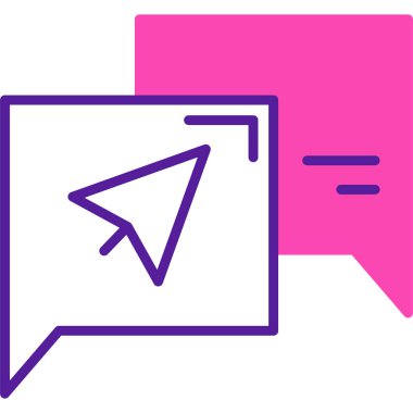 ileti ikonu vektör illüstrasyonu