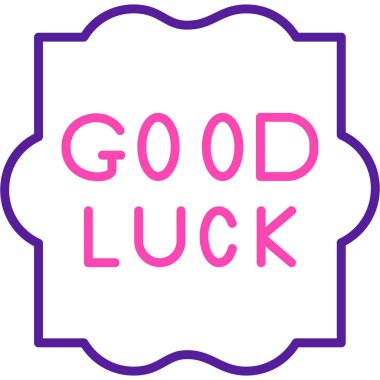 İyi şans işaretinin vektör çizimi