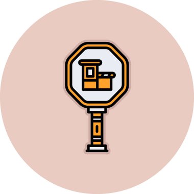 Bir ev simgesinin vektör illüstrasyonu