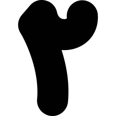 Hayvan hayvan hayvan simgesi katı bir şekilde