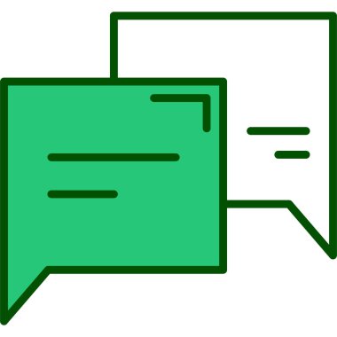 Sohbet mesajı vektör illüstrasyonu