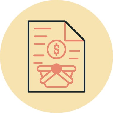 iş finans yönetimi simgesi - özet biçimi