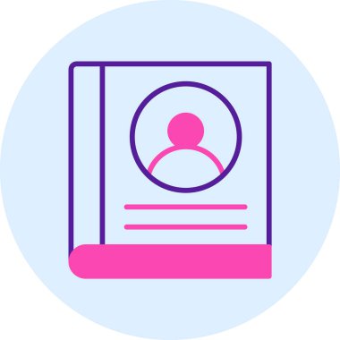 Bir kitap simgesinin vektör illüstrasyonu