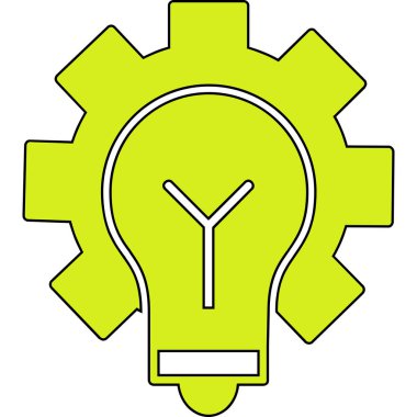 Fikir kavramı. Web simgesi vektör illüstrasyonu