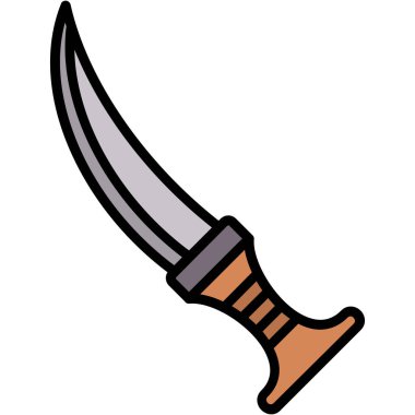 Bıçak ikonu. vektör illüstrasyonu