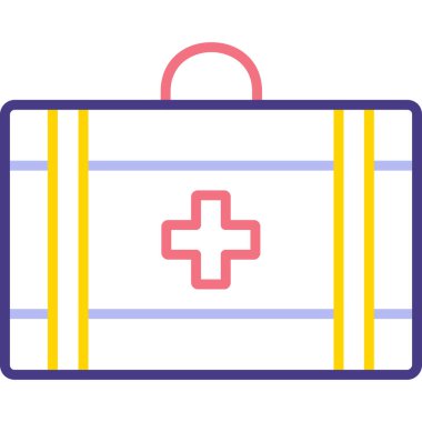 Çanta. Web simgesi vektör illüstrasyonu