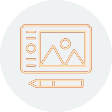 Web simgesi. Dizüstü bilgisayarın vektör çizimi