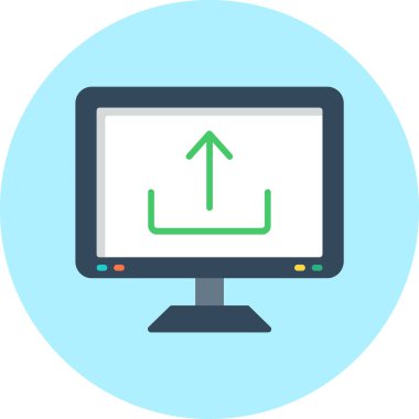 Web tasarımı ve geliştirme renkli vektör simgesi.