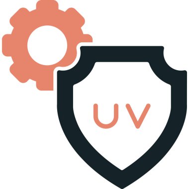 Kalkan. Web simgesi basit illüstrasyon