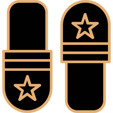 ordu başlık simgesi vektör illüstrasyonu