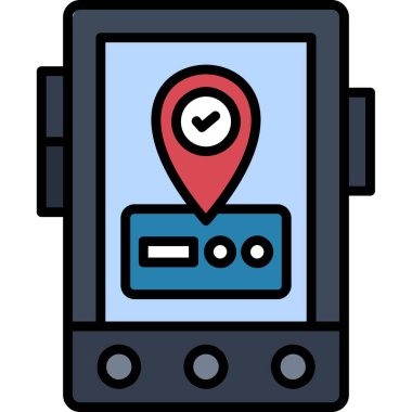 konum haritası vektör illüstrasyonu