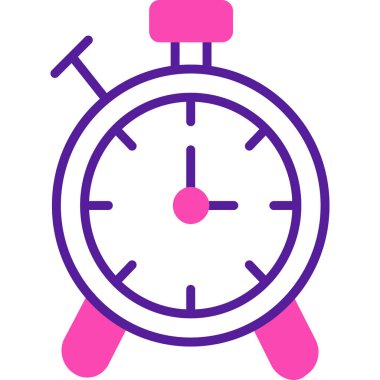 Saat simgesinin vektör illüstrasyonu