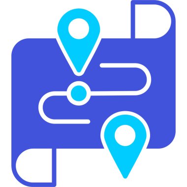 Harita konumu. Basit illüstrasyon