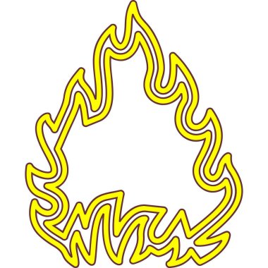 Bir yangının vektör illüstrasyonu