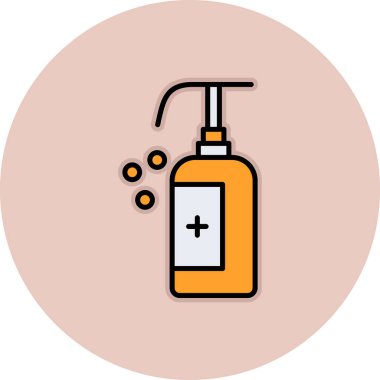 Bir sprey şişesinin vektör çizimi