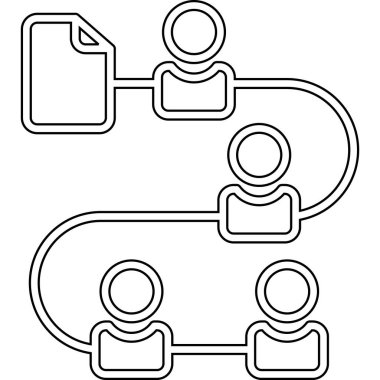 ağ paylaşım simgesi çizimi