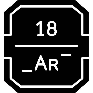 Moda tarzı izole edilmiş bir 18 mm simge