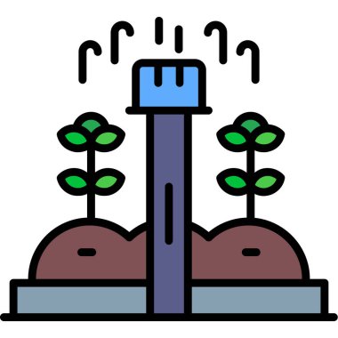 Bahçe simgesi, vektör çizimi