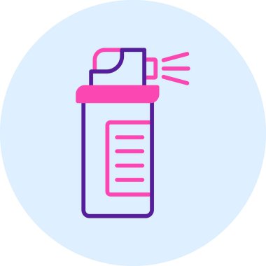 Bir şişe su ikonunun vektör çizimi