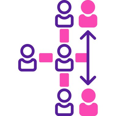 İnsan simgesinin vektör illüstrasyonu