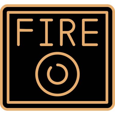 Ateş ikonu. Web tasarımı için trend düz vektör simgesi.